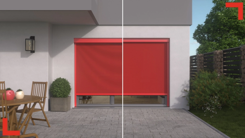 Screen-Rollläden mit und ohne ZOOMTECH-Technologie
